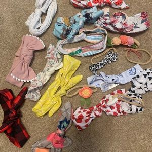 Baby girl headband set